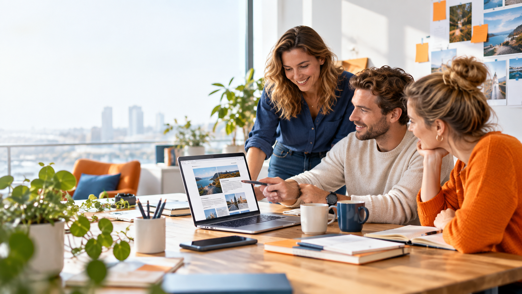 Teamoverleg en samenwerken aan een blogplatform