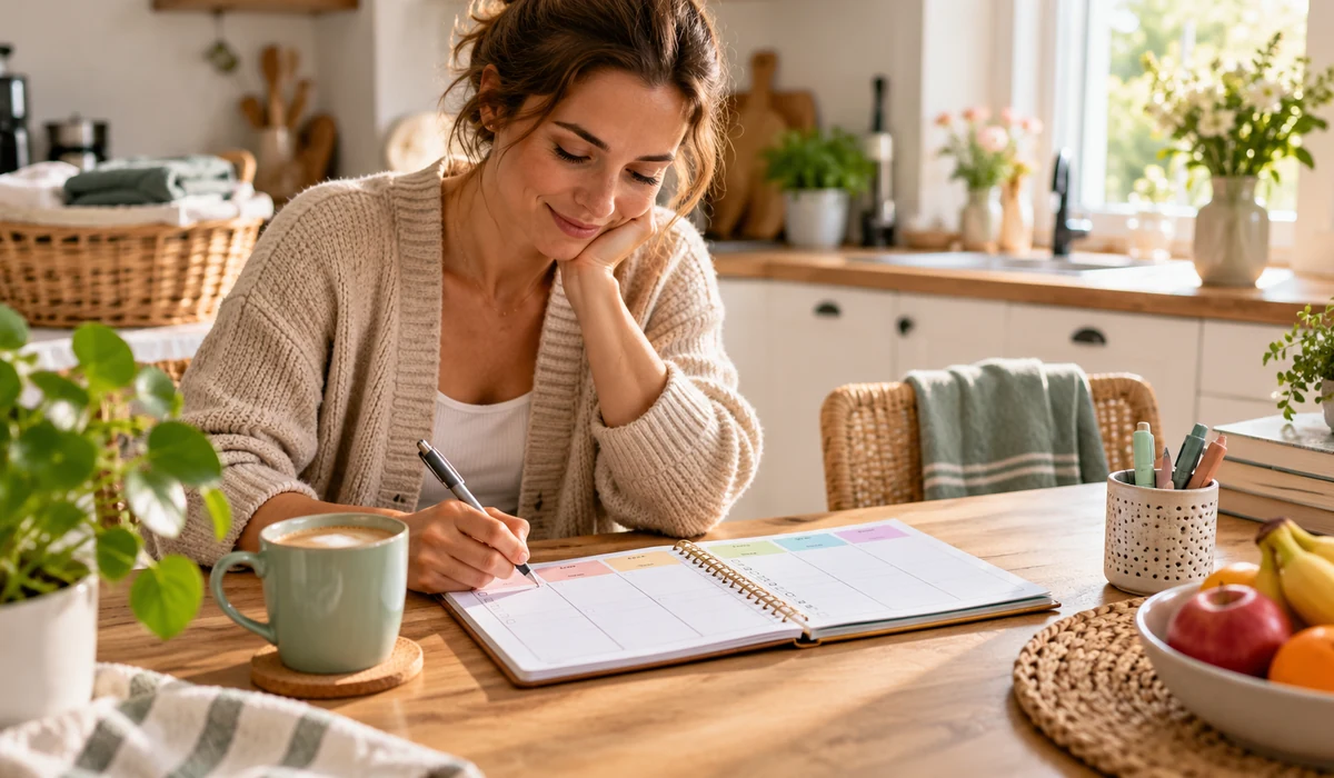 Een weekplanning voor het huishouden maken zonder dat het strak voelt